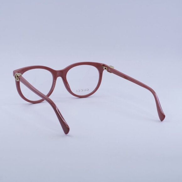 Gucci GG1074O 006 Eyeglasses Shiny Dark Pink 53mm Cat Eye Frame - Picture 9 of 10